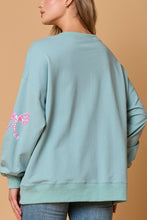 Load image into Gallery viewer, Bow Sequin Casual Loose Long Sleeve Sweatshirt
