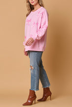 Load image into Gallery viewer, Bow Sequin Casual Loose Long Sleeve Sweatshirt
