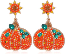 Load image into Gallery viewer, Halloween Pumpkin Earrings Halloween Costumes Party
