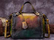 Load image into Gallery viewer, Women Handmade Vintage Leather Satchel Crossbody Bag Shoulder Purses
