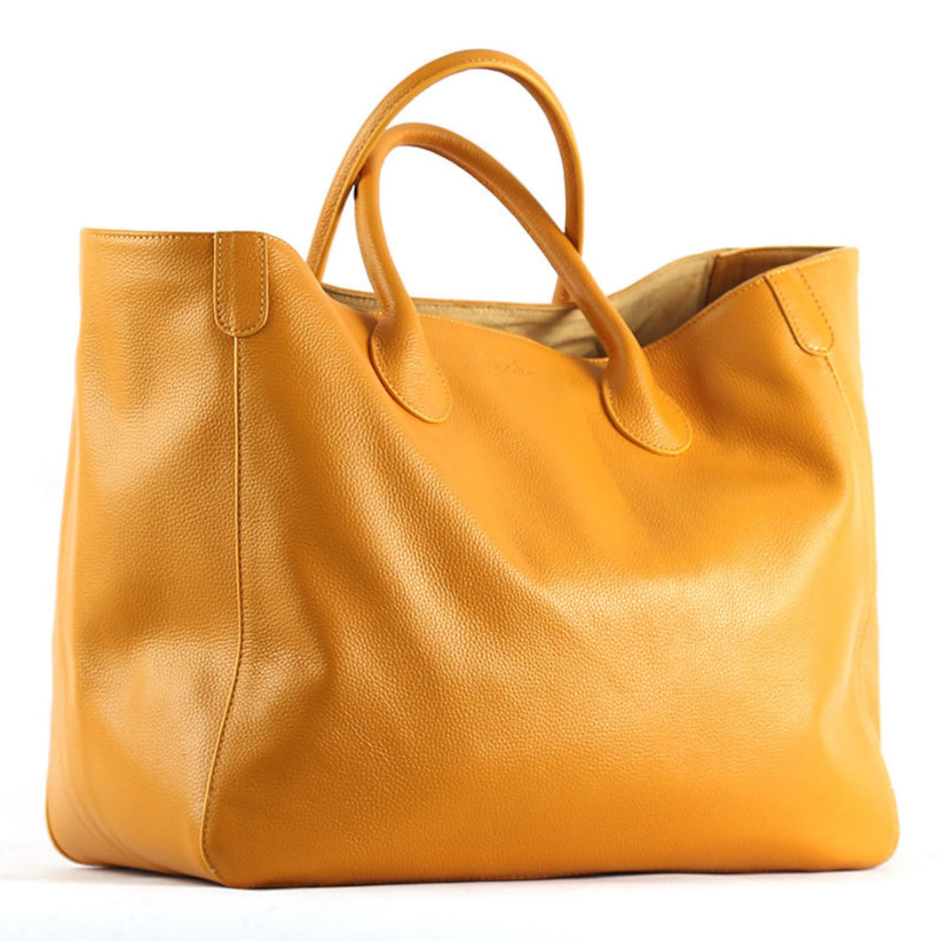 Large Classic Leather Tote Bag