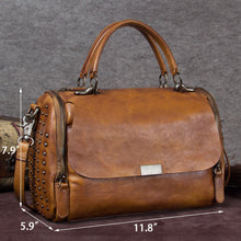 Load image into Gallery viewer, Women Leather Satchel Bag Vintage Handmade Shoulder Crossbody Handbag
