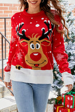 Load image into Gallery viewer, Cute Xmas Elk Graphic Christmas Sweater
