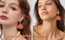 Load image into Gallery viewer, Halloween Pumpkin Earrings Halloween Costumes Party
