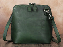 Load image into Gallery viewer, Leather Crossbody Bag Handmade Satchels Small Women Shoulder Purse
