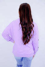 Load image into Gallery viewer, Purple Halloween Sparkly Spooky Sequin Sweatshirt
