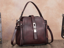 Load image into Gallery viewer, Handmade Vintage Crossbody Bag Leather Handbag
