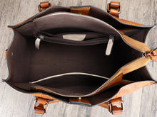 Load image into Gallery viewer, Leather Satchel Top Handle Shoulder Bag Crossbody Purse Handbag

