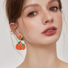 Load image into Gallery viewer, Halloween Pumpkin Earrings Halloween Costumes Party
