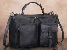 Load image into Gallery viewer, Leather Messenger Bag Handmade Handbag Shoulder Purse
