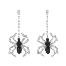 Load image into Gallery viewer, Halloween CZ Spider Earrings
