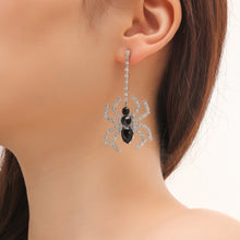 Load image into Gallery viewer, Halloween CZ Spider Earrings
