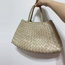 Load image into Gallery viewer, Retro Handmade Woven Leather Handbag Tote Purse
