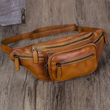 Load image into Gallery viewer, Leather Hip Belt Bag Waist Fanny Pack Bag
