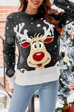 Load image into Gallery viewer, Cute Xmas Elk Graphic Christmas Sweater
