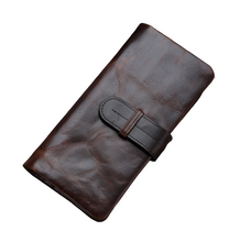 Load image into Gallery viewer, Retro Full Grain Leather Long Purse/Wallet
