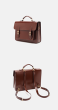Load image into Gallery viewer, Classic Convertible Leather Backpack School Bag Satchel Briefcase Handbag
