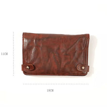 Load image into Gallery viewer, Retro Vintage Genuine Handmade Leather Purse/Wallet
