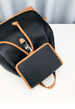 Load image into Gallery viewer, Color Block Classic Women Leather Backpack
