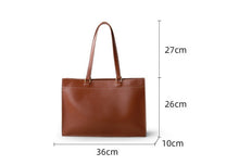 Load image into Gallery viewer, Large Leather Tote Bag Women&#39;s Shoulder Bag Briefcase
