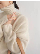 Load image into Gallery viewer, Lazy Warm Simple Turtleneck Sweater knitted Pullover
