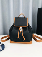 Load image into Gallery viewer, Color Block Classic Women Leather Backpack
