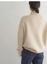 Load image into Gallery viewer, Lazy Warm Simple Turtleneck Sweater knitted Pullover
