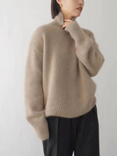 Load image into Gallery viewer, Lazy Warm Simple Turtleneck Sweater knitted Pullover
