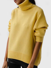 Load image into Gallery viewer, Thickened knitted sweater Loose turtleneck Pullover
