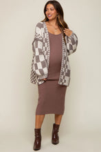 Load image into Gallery viewer, Casual Plaid Loose Knitted Outerwear Cardigan
