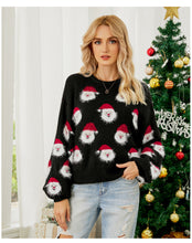 Load image into Gallery viewer, Christmas Santa Claus Pattern Pullover Sweaters Funny Ugly Christmas Sweater
