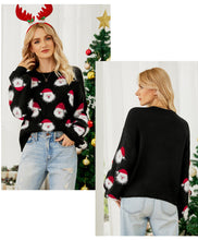 Load image into Gallery viewer, Christmas Santa Claus Pattern Pullover Sweaters Funny Ugly Christmas Sweater
