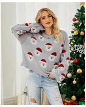 Load image into Gallery viewer, Christmas Santa Claus Pattern Pullover Sweaters Funny Ugly Christmas Sweater
