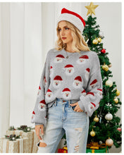 Load image into Gallery viewer, Christmas Santa Claus Pattern Pullover Sweaters Funny Ugly Christmas Sweater
