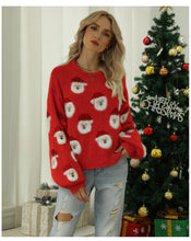 Load image into Gallery viewer, Christmas Santa Claus Pattern Pullover Sweaters Funny Ugly Christmas Sweater
