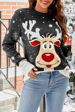 Load image into Gallery viewer, Cute Xmas Elk Graphic Christmas Sweater
