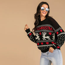 Load image into Gallery viewer, MERRY CHRISTMAS Round Neck Sweater
