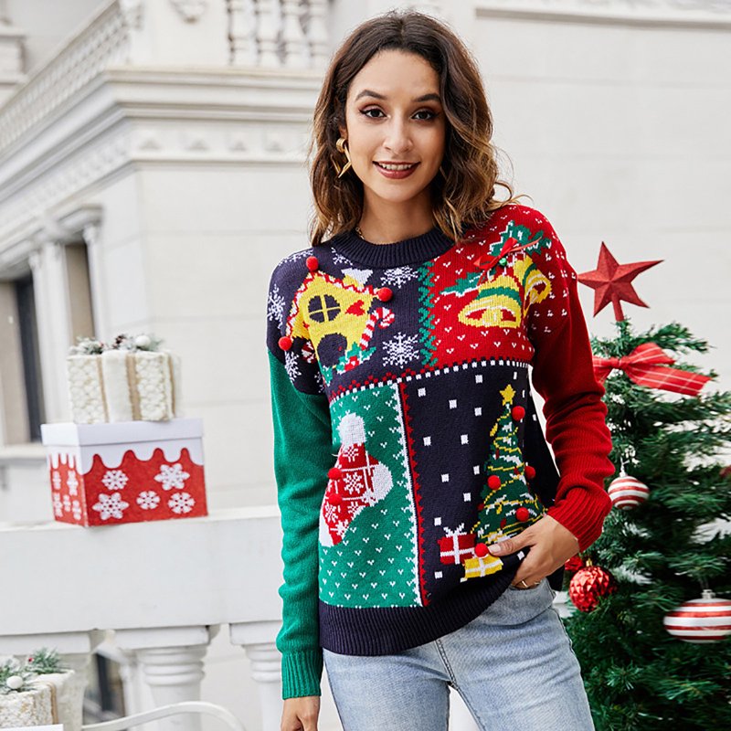 Novelty Casual Loose Knitted Christmas Ugly Sweater