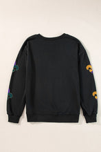 Load image into Gallery viewer, Mardi Gras Fleur de Lis Sequins Pullover Sweater
