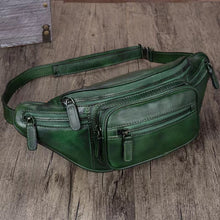 Load image into Gallery viewer, Leather Hip Belt Bag Waist Fanny Pack Bag
