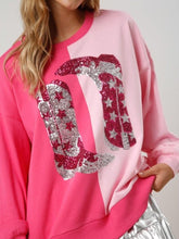 Load image into Gallery viewer, Howdy Cowboy Boots Sequin Loose Oversized Pullover Sweatshirt
