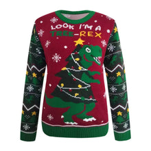 Load image into Gallery viewer, Long Sleeve Casual Crewneck Christmas Sweater Ugly Xmas Pullover
