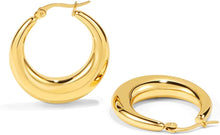 Load image into Gallery viewer, Gold Plated Chunky Small Hoop Earrings
