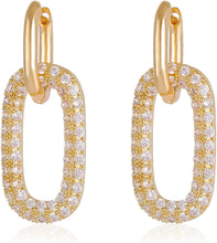 Load image into Gallery viewer, Gold Statement Geometric Earrings
