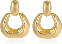 Load image into Gallery viewer, Gold Statement Geometric Earrings
