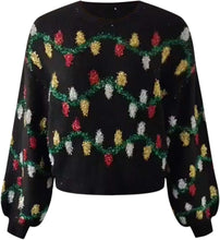 Load image into Gallery viewer, Cute Pullover Sparkly Ugly Christmas Sweater
