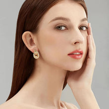 Load image into Gallery viewer, Gold Statement Geometric Earrings
