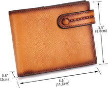 Load image into Gallery viewer, Bifold Wallet Money Clip Purse Mens Leather Slim Small Billfold Card Holder Purse
