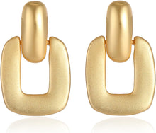 Load image into Gallery viewer, Gold Statement Geometric Earrings
