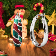 Load image into Gallery viewer, Christmas Hoop Earrings Ornament Loop Earring Jewelry
